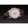 Patek Philippe Swiss Calatrava Ribbed Bezel Grey Dial Brown Leather Strap 7650