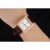 Piaget Emperador Limited Edition White Dial Engraved Rose Gold Case Brown Leather Bracelet 1454140