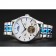 Omega De Ville Moonphase Tourbillon White Dial Stainless Steel Case Two Tone Steel Blue Bracelet