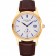 Patek Philippe Calatrava White Dial Gold Case Brown Leather Strap 622844