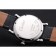 Cartier Ronde Second Time Zone White Dial Stainless Steel Case With Diamonds Black Leather Strap 622804