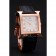 Hermes Heure H White Dial Gold Case Black Leather Strap