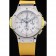 Hublot Big Bang Yellow Strap White Dial Watch 98071