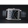 Piaget Emperador Limited Edition Black Dial Engraved Silver Case Black Leather Bracelet 1454136