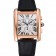 Cartier Tank MC White Dial Gold Case Black Leather Bracelet 622693