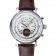 Patek Philippe Grand Complications Annual Calendar White Dial Silver Case Brown Leather Bracelet 1454233