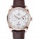 Patek Philippe Complications Chronograph White Dial Gold Case Brown Leather Bracelet 1454236