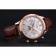 Patek Philippe Moonphase Chronograph White Dial Gold Case Brown Leather Strap 622843