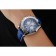 Breitling Chronomat Patrouille De France Blue Dial Stainless Steel Case Blue Leather Strap