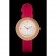 Hermes Classic MOP Dial Magenta Leather Bracelet 801388