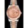 Swiss Rolex Datejust Rose Gold Dial And Bezel Stainless Steel Case Two Tone Bracelet