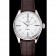 Rolex Cellini White Dial Stainless Steel Case Brown Leather Strap 622839
