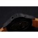 Panerai Luminor Ion Plated Stainless Steel Bezel Orange Leather Bracelet 622309