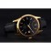 Patek Philippe Calatrava Black Dial Gold Case Black Leather Strap 622845