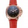 Panerai Radiomir 8 Days Chronograph Black Dial Diamond Bezel Rose Gold Case Red Leather Strap 1453797