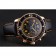 Swiss Blancpain Fifty Fathoms Flyback Chronograp Carbon Fiber Dial Rose Gold Case Black Leather Strap