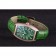 Franck Muller Casablanca Green Croco Leather Band Crystal Encrusted Bezel 621646