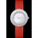 Hermes Classic MOP Dial Red Leather Strap