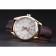 Omega Seamaster Planet Ocean GMT White Dial Gold Case Brown Leather Band 622399