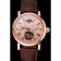 Patek Philippe Grand Complications Moonphase Perpetual Calendar Tourbillon Rose Gold Case And Dial Brown Leather Strap