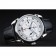 Patek Philippe Complications Chronograph White Dial Silver Case Black Leather Bracelet 1454237