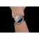 Patek Philippe Calatrava Black Dial Roman Numerals Ribbed Bezel Stainless Steel Case Black Leather Strap