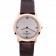 Vacheron Constantin Silver Dial Rose Gold Case Rich Maroon Bracelet