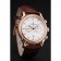 Patek Philippe Chronograph White Dial With Diamonds Rose Gold Case Brown Leather Strap