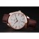 Swiss Omega DeVille Tresor White Dial Gold Case Brown Leather Strap 622846