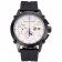 Porsche Design Indicator White Dial Black Case Black Rubber Strap