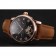 Patek Philippe Grand Complications Day Date Tourbillon Black Dial Rose Gold Case Brown Suede Leather Strap 1453814