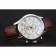 Omega DeVille Silver Bezel with White Dial and Brown Leather Strap 621566