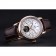 Patek Philippe Geneve Grand Complications White Dial Tourbillon Rose Gold Bezel Brown Band 622156