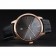 Swiss Vacheron Constantin Patrimony Grey Dial Rose Gold Case Black Leather Bracelet 1454167