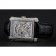 Swiss Piaget Emperador Tourbillon Skeleton Silver Diamond Case Black Leather Bracelet 1453943