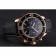 Swiss Blancpain Fifty Fathoms Flyback Chronograph Black Dial Black Bezel Rose Gold Case Black Canvas Strap