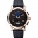 Montblanc Twinfly Chronograph Black Dial Black Leather Bracelet 1454118