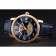 Swiss Cartier Rotonde Small Complication Blue Dial Gold Diamond Case Blue Leather Strap