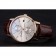 Piaget Altiplano Date Silver Dial Rose Gold Case Brown Leather Strap