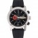 Round Burberry Sport Chronograph White Case Black Dial Black Rubber Bracelet 622618