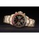 Rolex Daytona Cosmograph Rainbow Crystals Bezel Rose Gold Strap Black Dial 80251