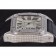 Swiss Cartier Santos Silver Bezel with Diamonds and Black Leather Strap sct47 621531