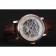 Patek Philippe Grand Complications White Skeleton Dial Rose Gold Case Brown Leather Strap 1453808