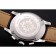 Patek Philippe Chronograph White Dial Stainless Steel Case Brown Leather Strap