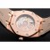 Swiss Audemars Piguet Royal Oak Black Dial Gold Case With Diamonds Black Leather Strap