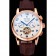 Patek Philippe Perpetual Calendar Tourbillon White Dial Rose Gold Case Brown Leather Strap