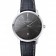 Swiss Vacheron Constantin Patrimony Grey Dial Silver Case Black Leather Bracelet 1454160