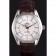 Omega Seamaster Silver Bezel with White Dial and Brown Leather Band 621573