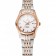 Omega De Ville Ladies White Dial Rose Gold Case Two Tone Bracelet 1453782