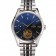 Omega De Ville Moonphase Tourbillon Black Dial Stainless Steel Case Two Tone Black Steel Bracelet